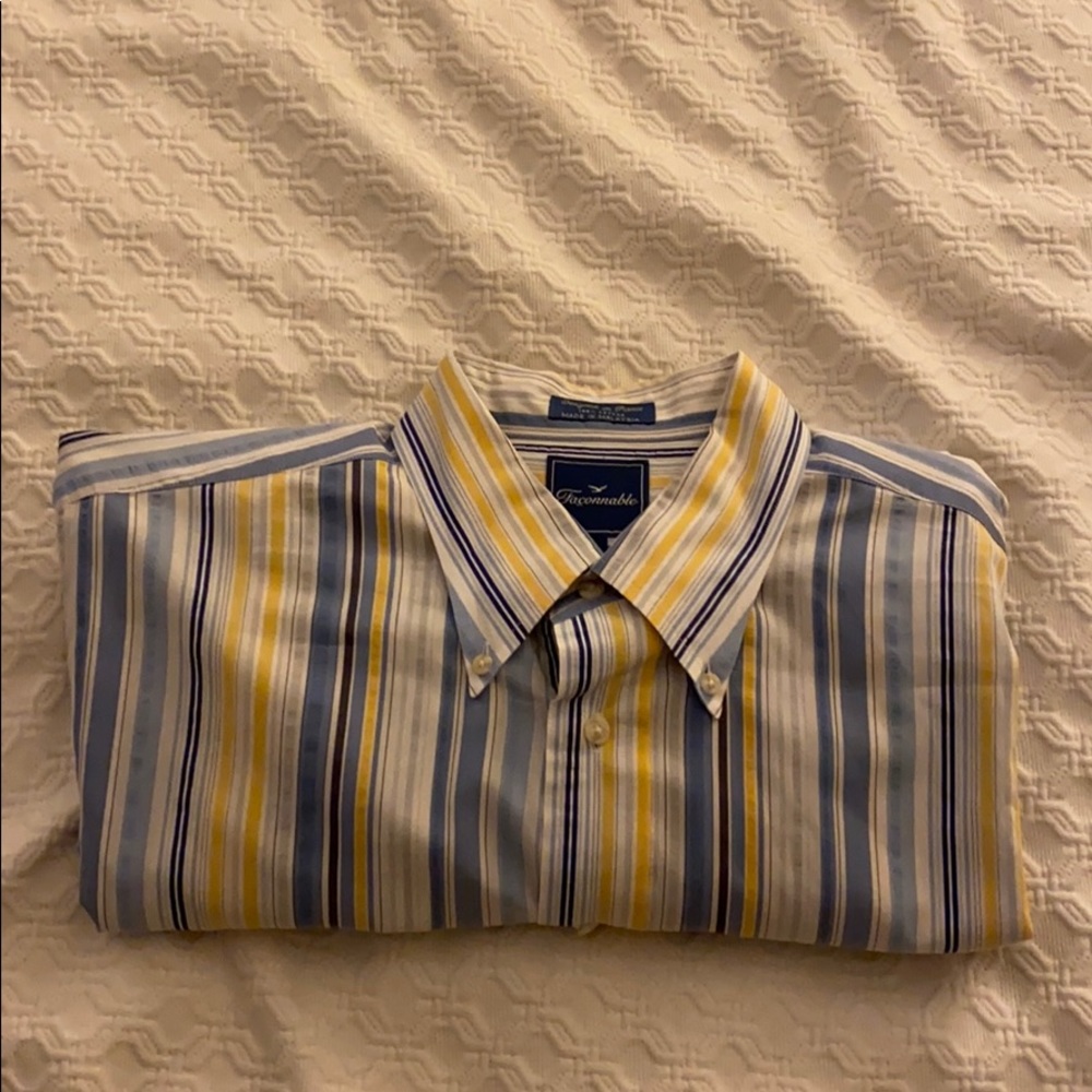 Faconnable Linen Button Down